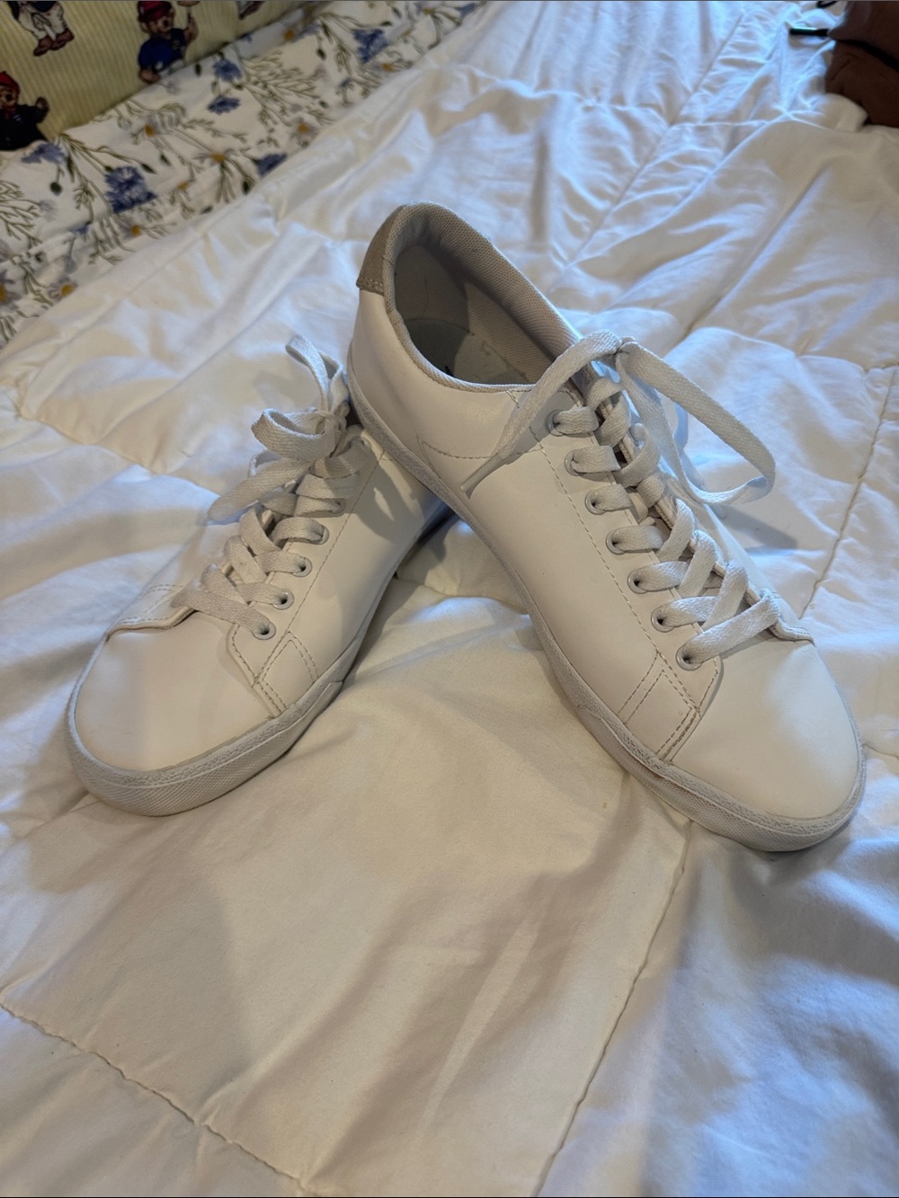 H&M White Low-Top Athletic Sneakers